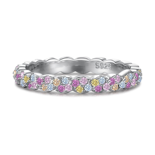 [OAK JURI]Dainty Ebullient Round Cut Daily Ring