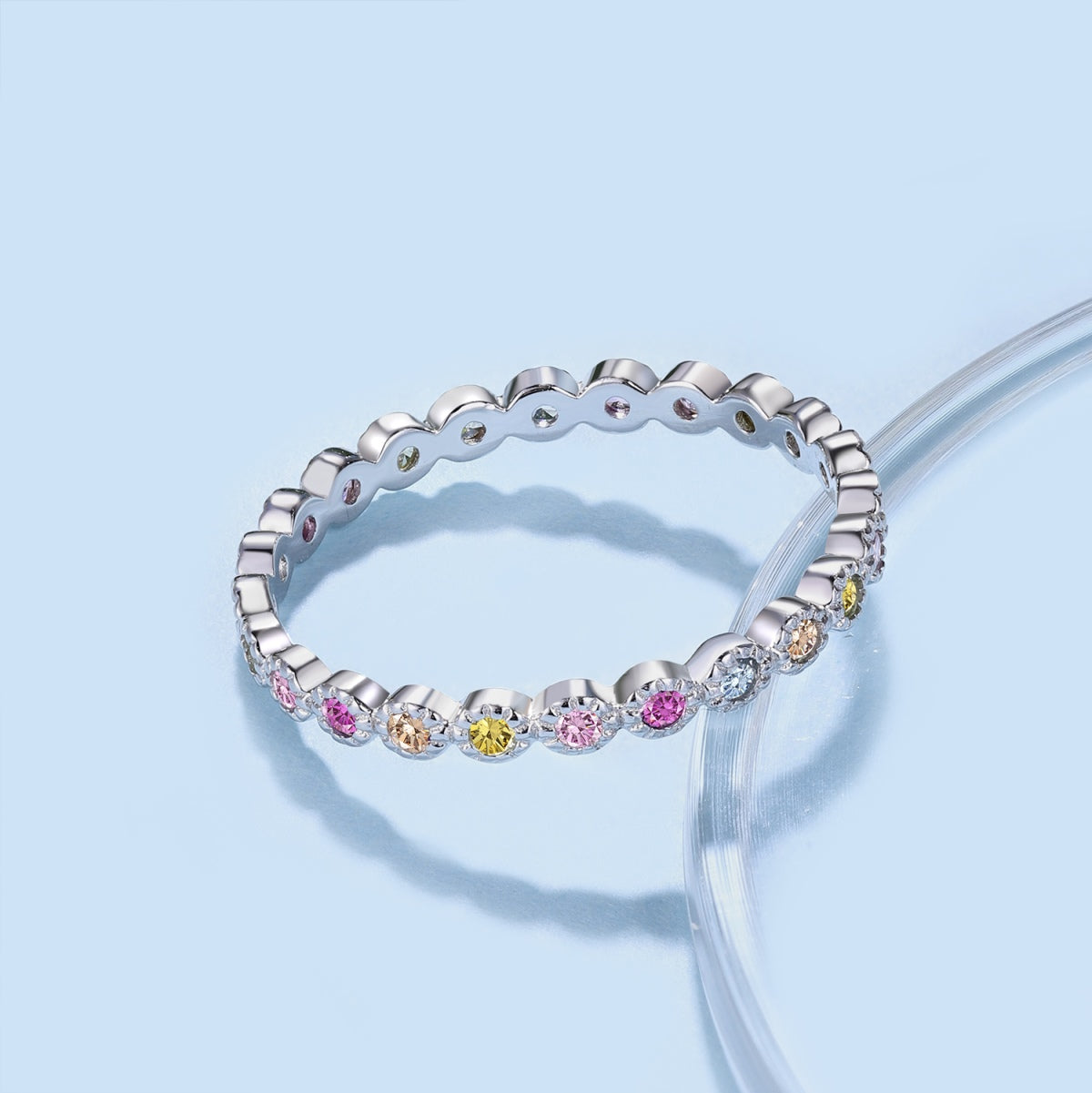 [OAK JURI]Radiant Sparkling Round Cut Daily Ring