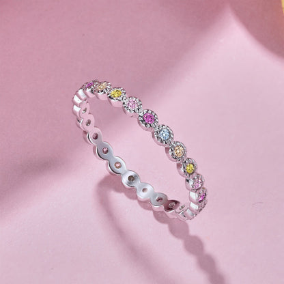[OAK JURI]Radiant Sparkling Round Cut Daily Ring