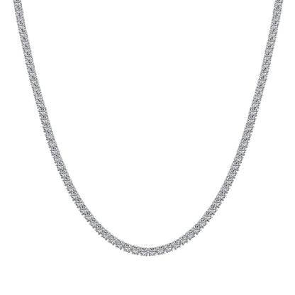 [OAK JURI]Delicate Round Shape Tennis Necklace