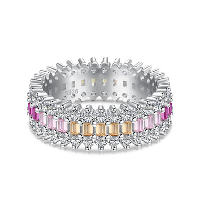[OAK JURI]Ornate Colorful Radiant Cut Daily Ring