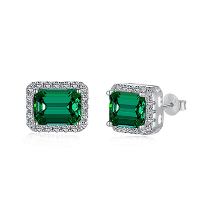 [OAK JURI]Luxurious Dainty Emerald Cut Banquet Earrings