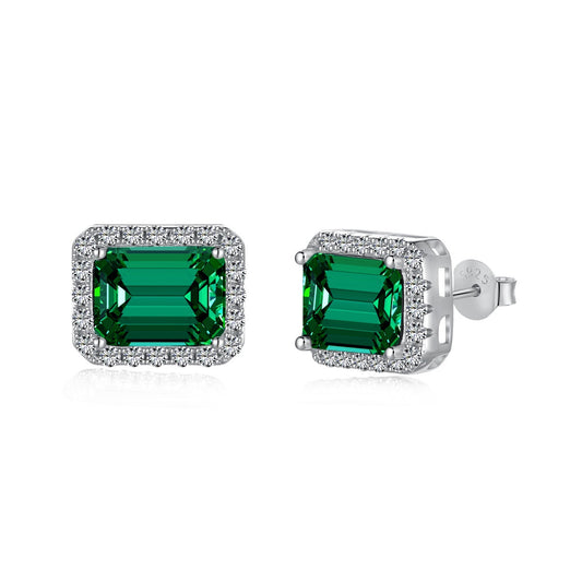 [OAK JURI]Luxurious Dainty Emerald Cut Banquet Earrings