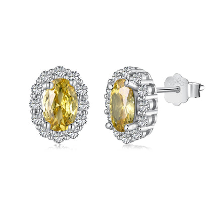 [OAK JURI]Delicate Unique Oval Cut Daily Earrings