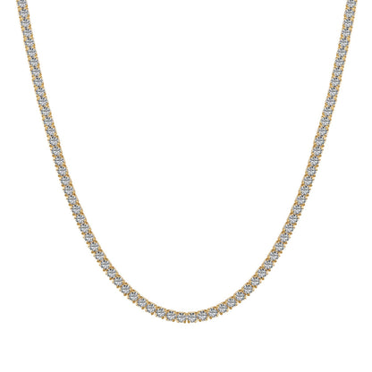 [OAK JURI]Delicate Round Shape Tennis Necklace