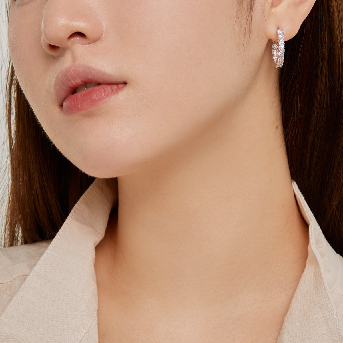 [OAK JURI]Unique Round Cut Daily Earrings