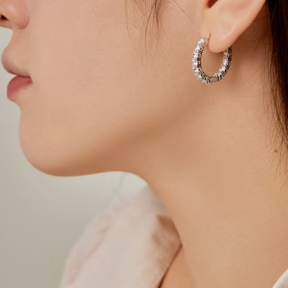 [OAK JURI]Unique Round Cut Daily Earrings