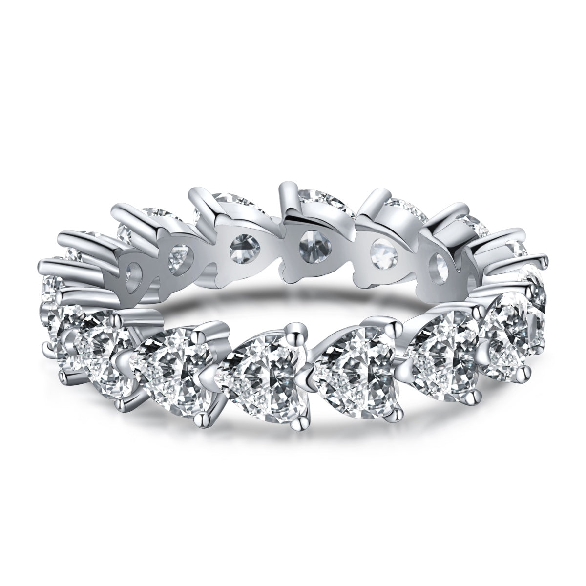 [OAK JURI]0.25 Carat Radiant Romance Heart Cut Lover Ring