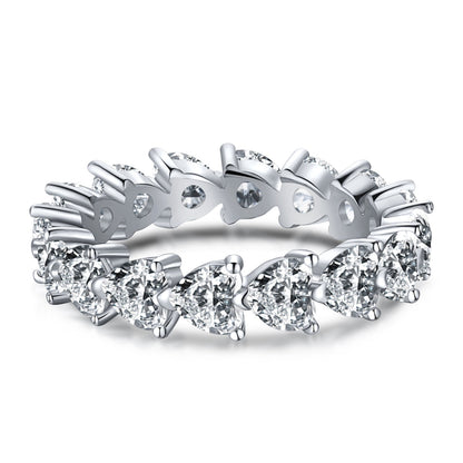 [OAK JURI]0.25 Carat Radiant Romance Heart Cut Lover Ring
