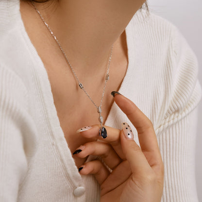 [OAK JURI]Dazzling Pear Cut Necklace