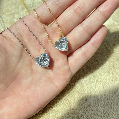 [OAK JURI]6.0 carat Radiant Heart Shape Necklace