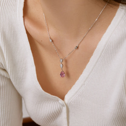 [OAK JURI]Dazzling Pear Cut Necklace
