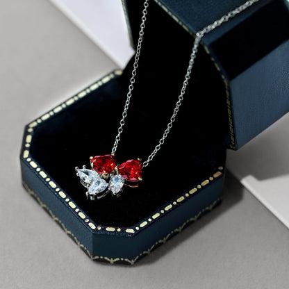 [OAK JURI]Dainty Red Heart Necklace
