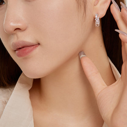 [OAK JURI]Dazzling Colorful Emerald Cut Daily Earrings