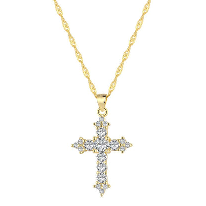 [OAK JURI]Delicate Cross Shape Necklace
