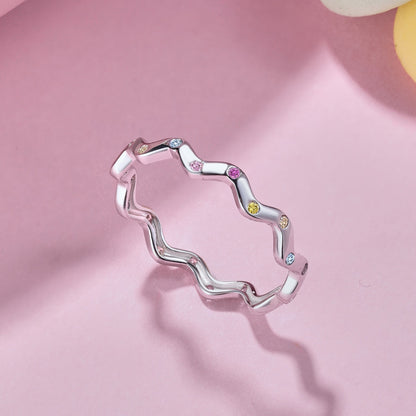 [OAK JURI]Ornate Vibrant Round Cut Daily Ring