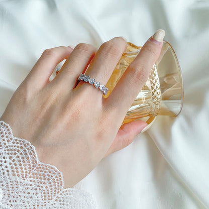 [OAK JURI]0.25 Carat Radiant Romance Heart Cut Lover Ring