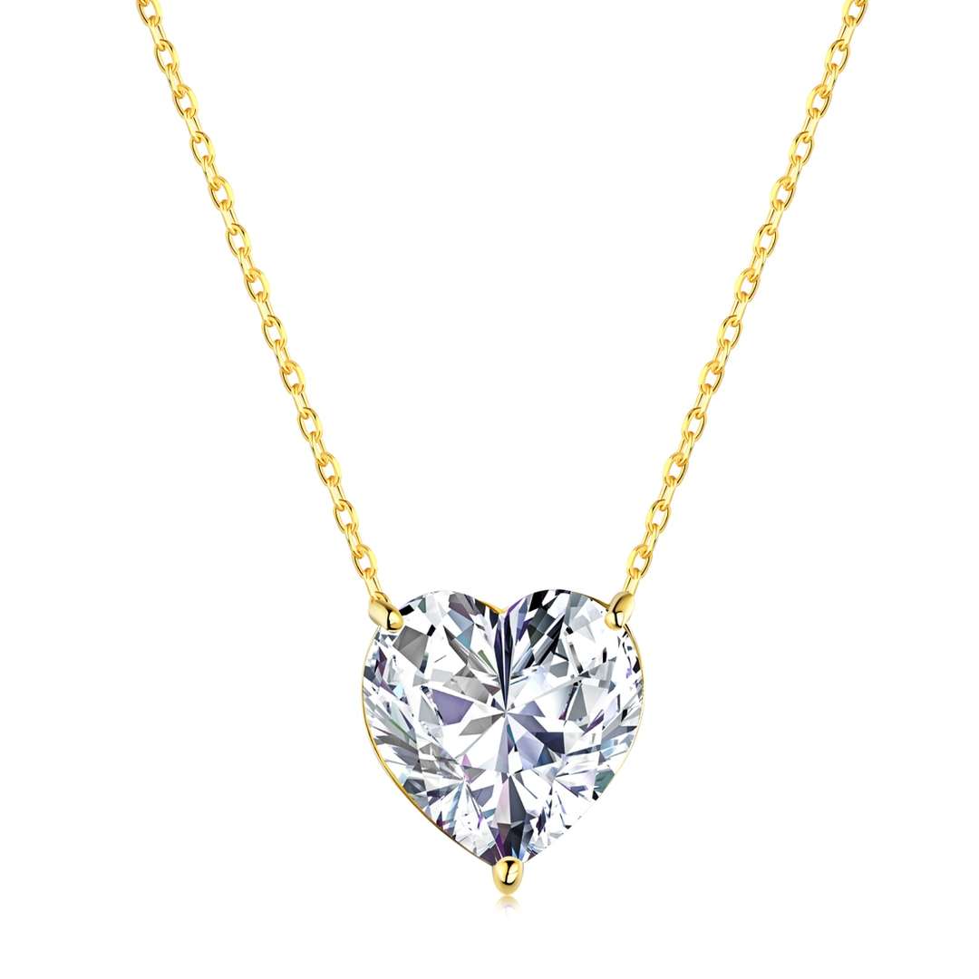[OAK JURI]6.0 carat Radiant Heart Shape Necklace