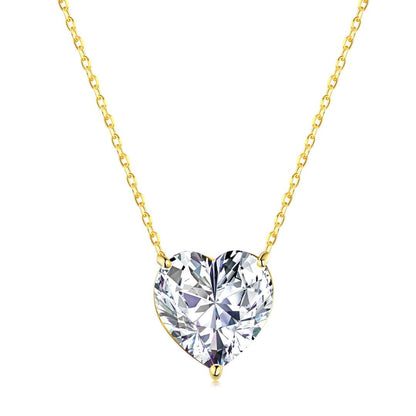 [OAK JURI]6.0 carat Radiant Heart Shape Necklace