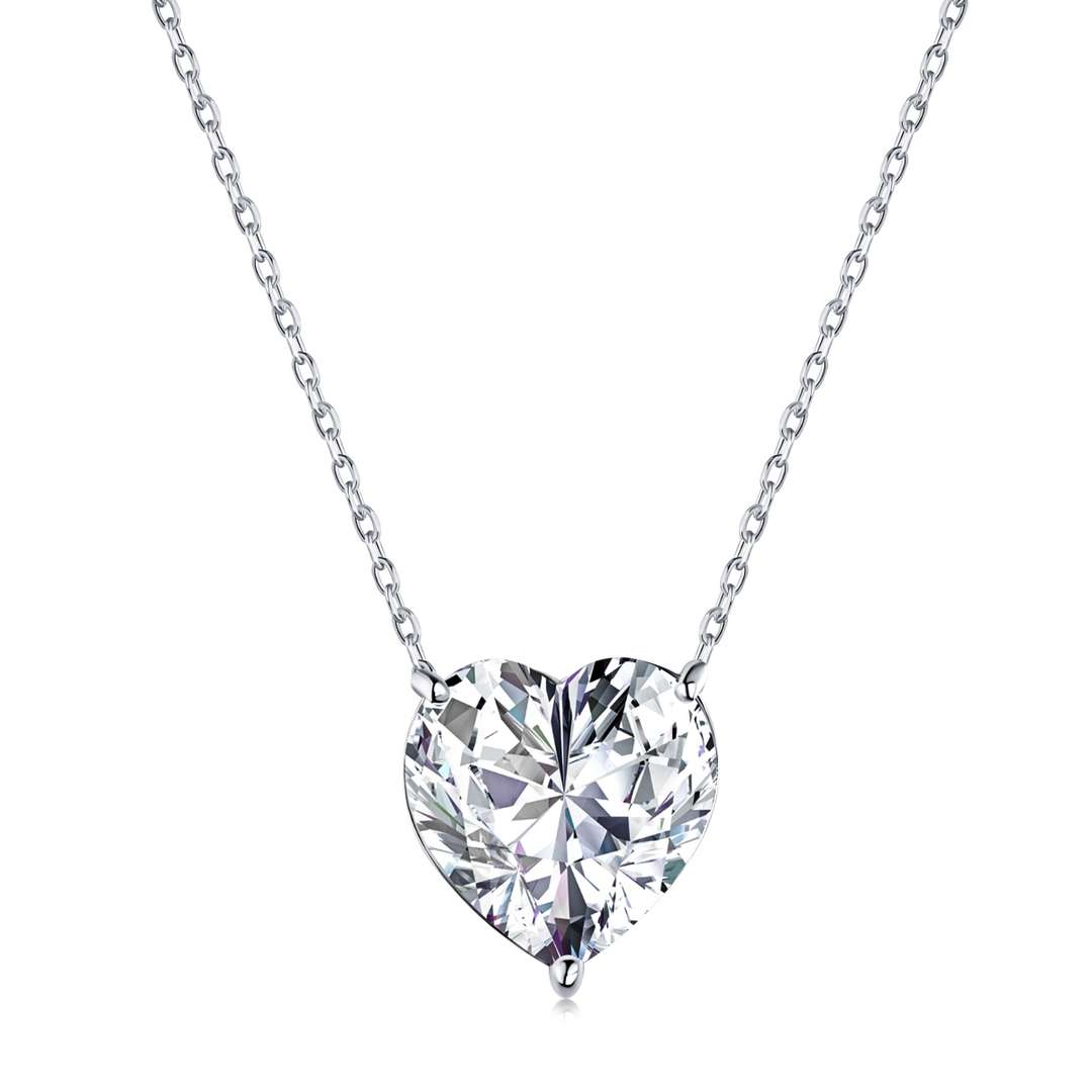 [OAK JURI]6.0 carat Radiant Heart Shape Necklace