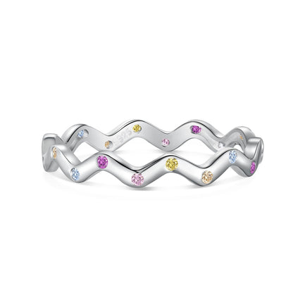 [OAK JURI]Ornate Vibrant Round Cut Daily Ring