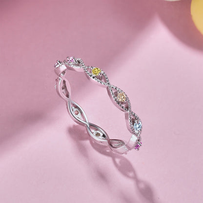 [OAK JURI]Elegant Energetic Round Cut Daily Ring