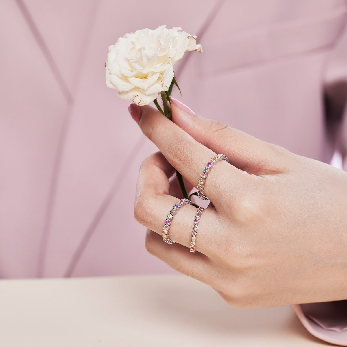 [OAK JURI]Elegant Energetic Round Cut Daily Ring