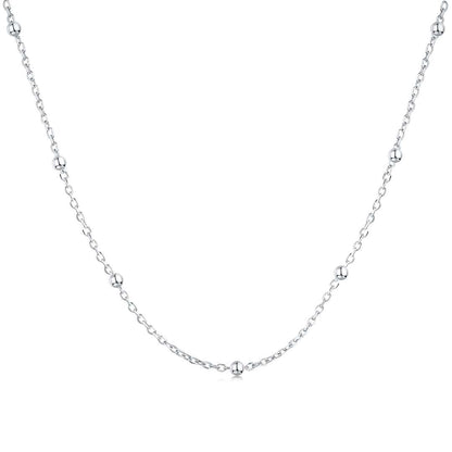 [OAK JURI]Small Bead Clavicle Chain Simple Necklace