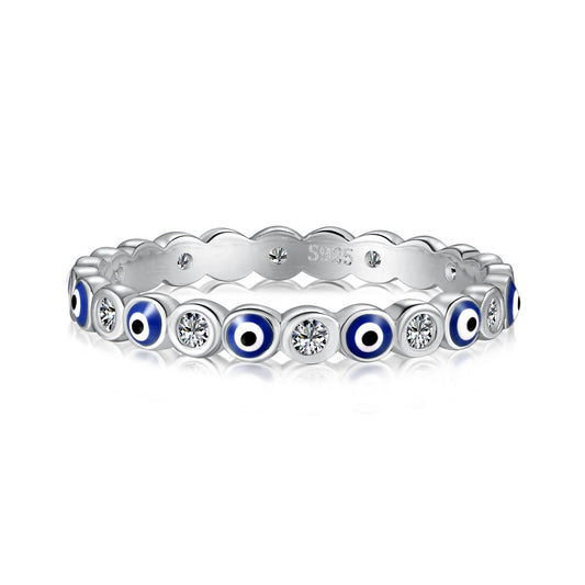 [OAK JURI]Sparkling Vibrant Round Shape Daily Ring