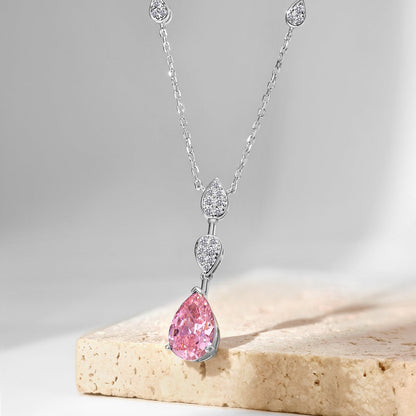 [OAK JURI]Dazzling Pear Cut Necklace