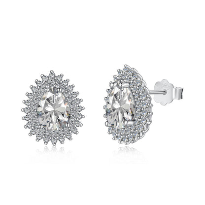 [OAK JURI]Delicate Gorgeous Pear Cut Daily Earrings