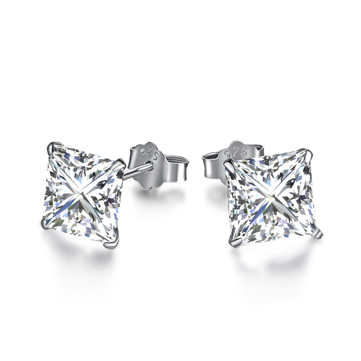 [OAK JURI]Ornate Square Shape Earrings