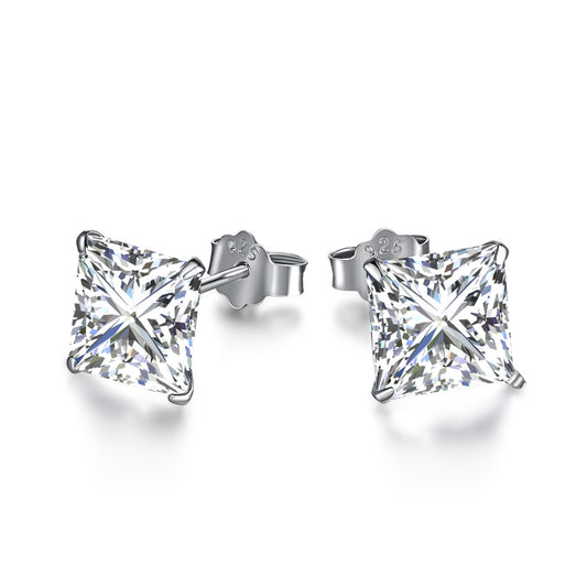 [OAK JURI]Ornate Square Shape Earrings