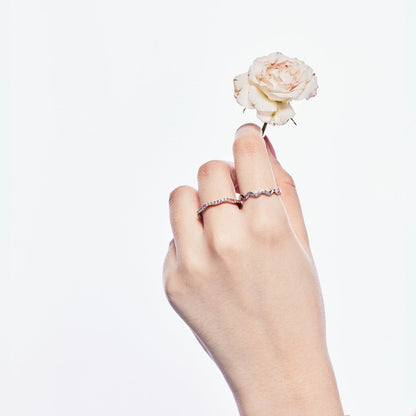 [OAK JURI]Ornate Vibrant Round Cut Daily Ring