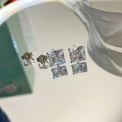 [OAK JURI]Ornate Square Shape Earrings