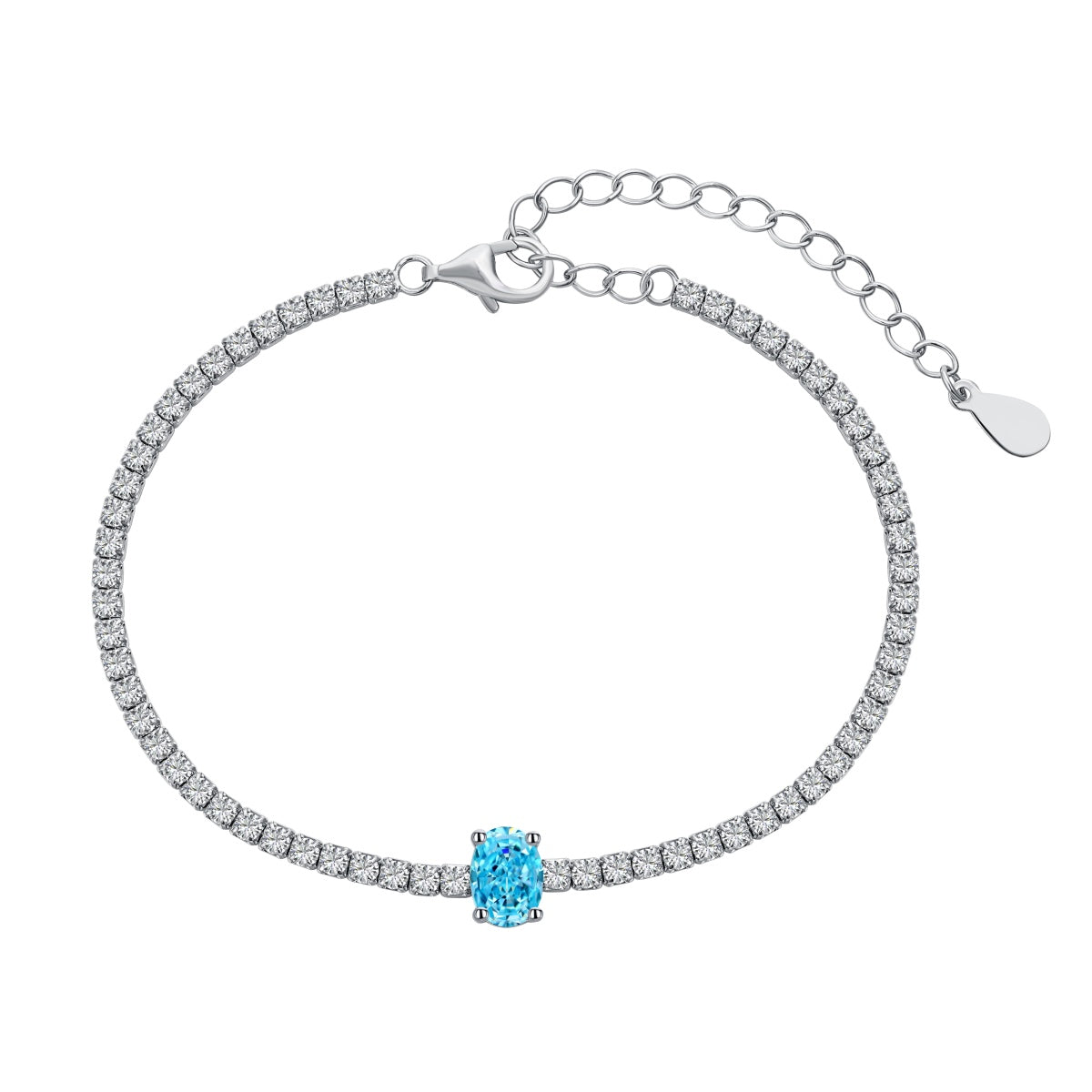 [OAK JURI]0.75 Carat Exquisite Oval Cut Daily Bracelet