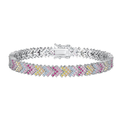 [OAK JURI]Ornate Sparkling Round Cut Party Bracelet