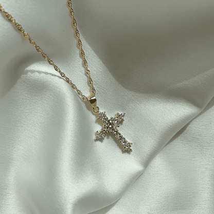 [OAK JURI]Delicate Cross Shape Necklace