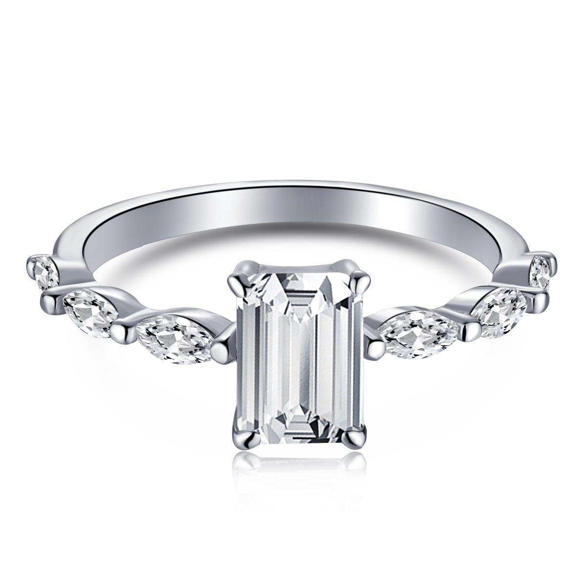 [OAK JURI]1.0 Carat Dainty Resplendent Radiant Cut Daily Ring