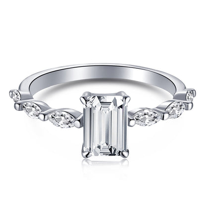 [OAK JURI]1.0 Carat Dainty Resplendent Radiant Cut Daily Ring