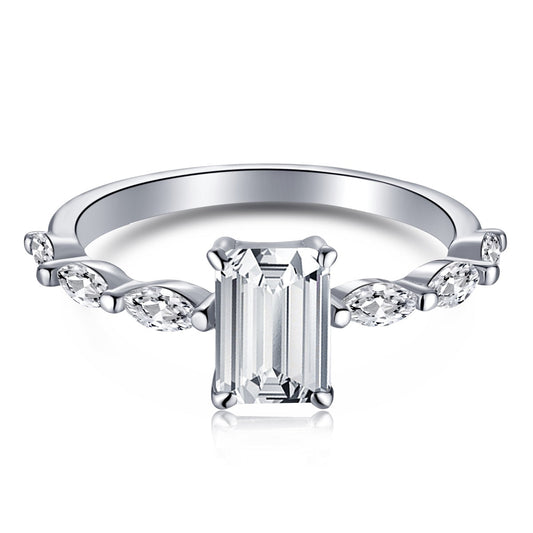 [OAK JURI]1.0 Carat Dainty Resplendent Radiant Cut Daily Ring