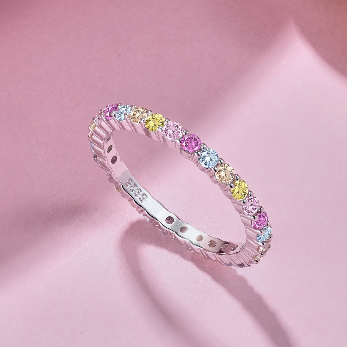 [OAK JURI]Elegant Vivid Round Cut Daily Ring