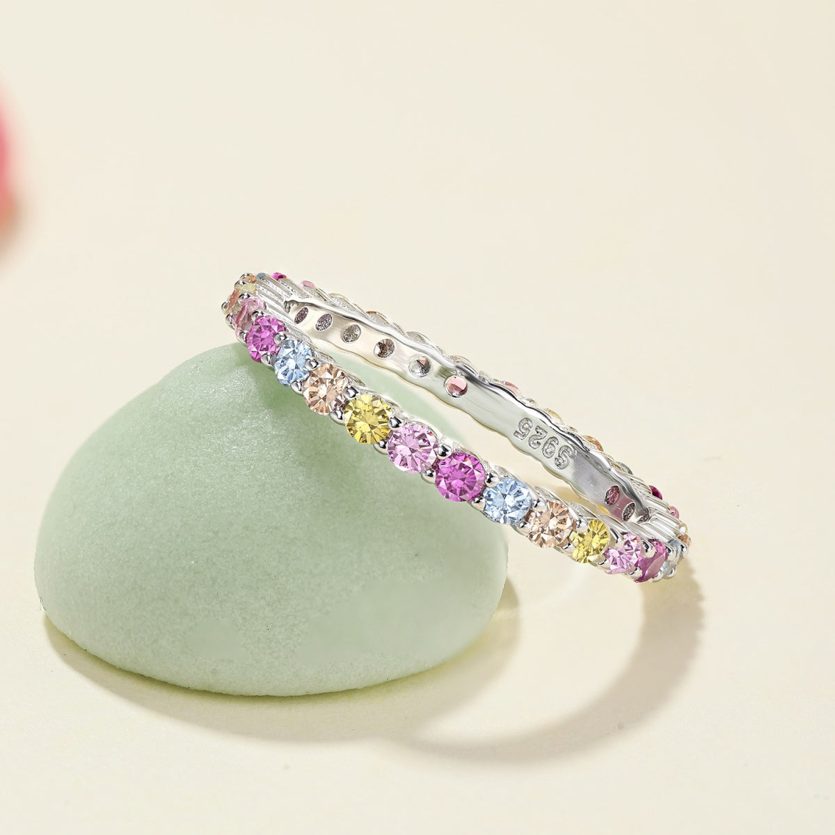 [OAK JURI]Elegant Vivid Round Cut Daily Ring