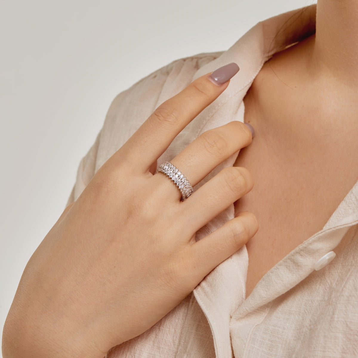 [OAK JURI]Ornate Colorful Radiant Cut Daily Ring