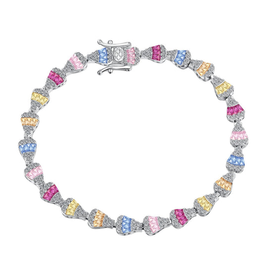 [OAK JURI]Radiant Water Drop Shape Daily Bracelet