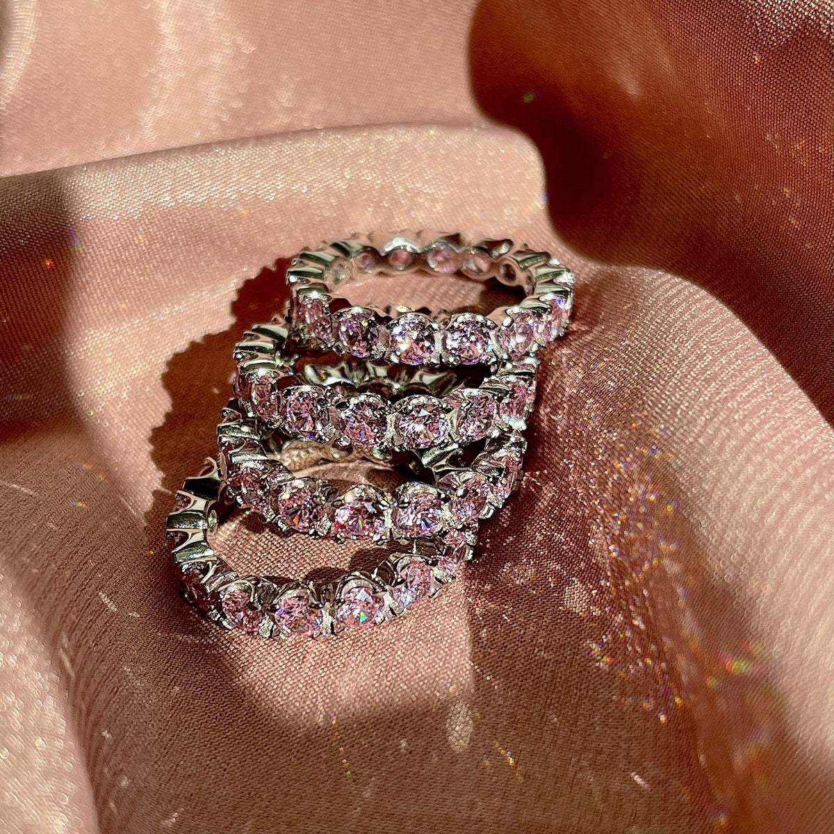 [OAK JURI]Eternity Round Cut Tennis Ring