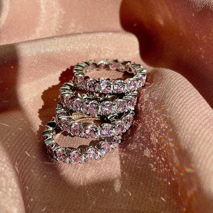 [OAK JURI]Eternity Round Cut Tennis Ring