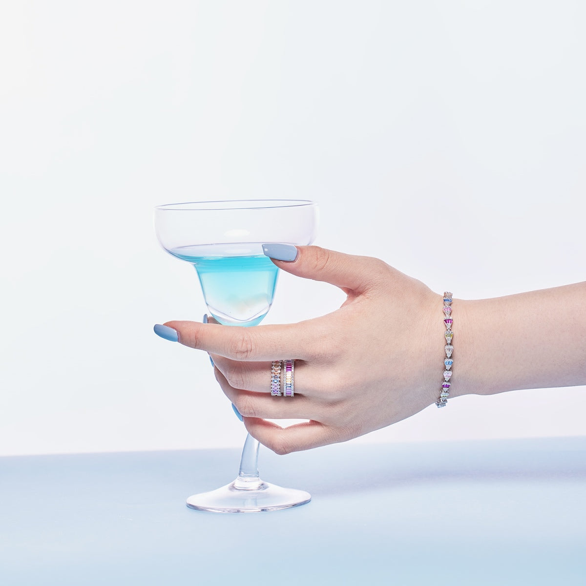 [OAK JURI]Radiant Water Drop Shape Daily Bracelet