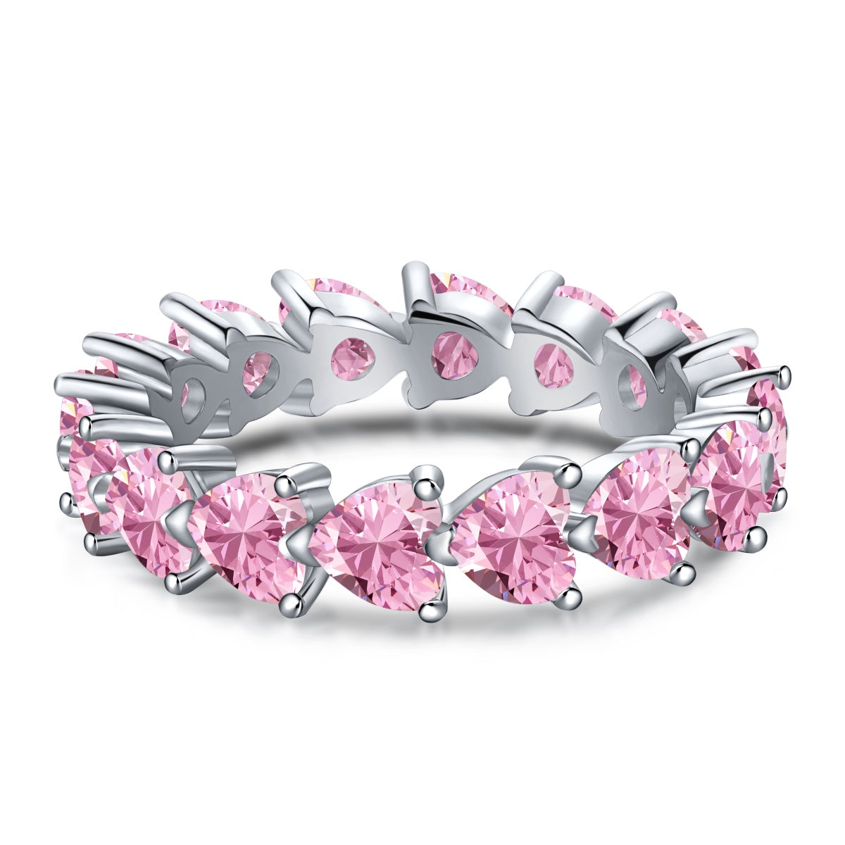 [OAK JURI]0.25 Carat Radiant Romance Heart Cut Lover Ring