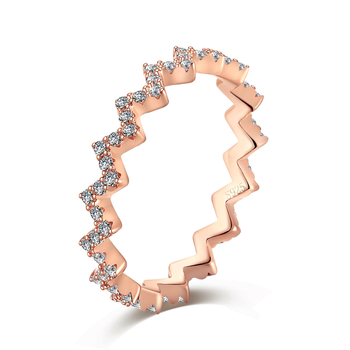[OAK JURI]Delicate Enchanting Wave Shape Daily Ring